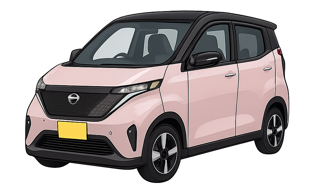 日産サクラのイラスト