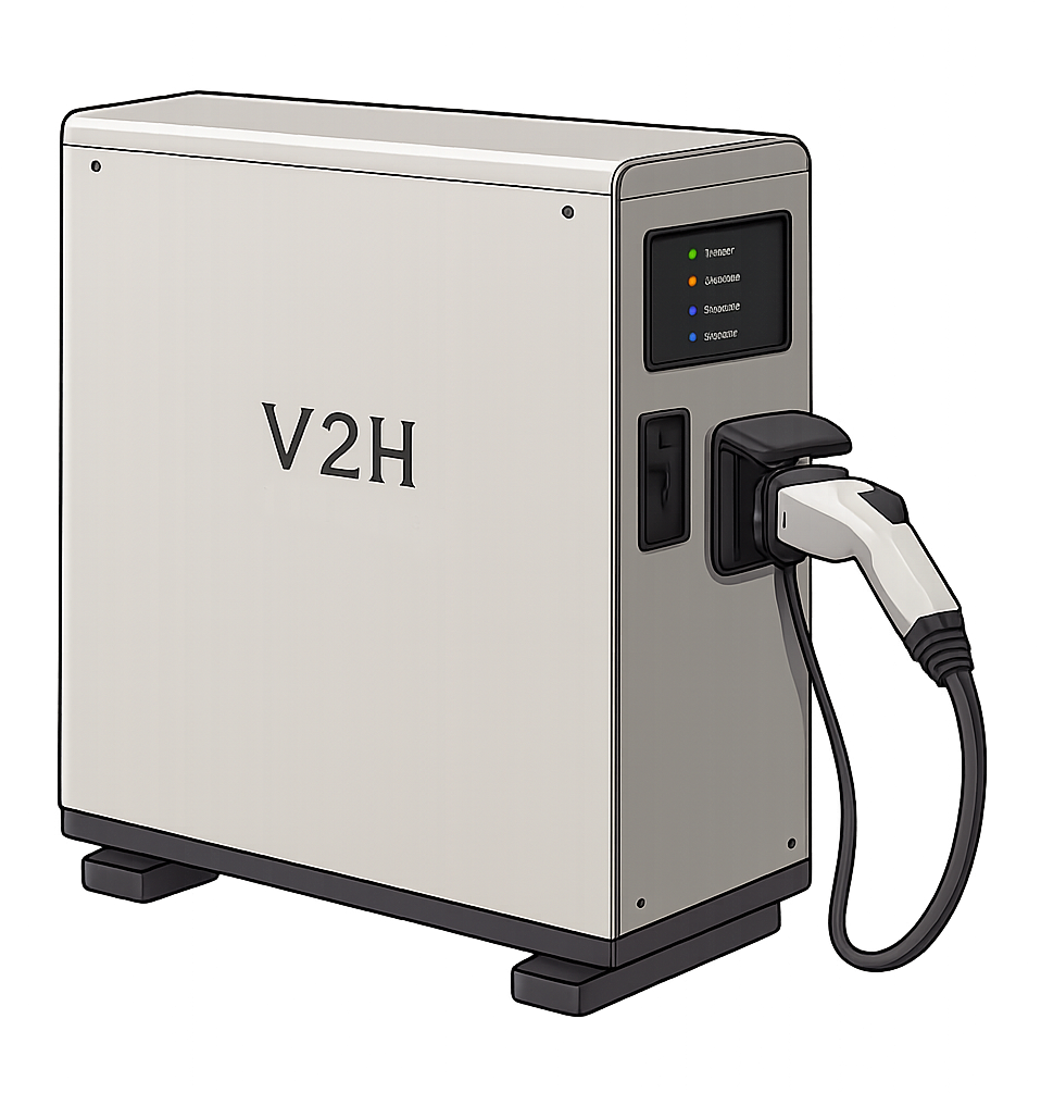 V2H充電器のイラスト